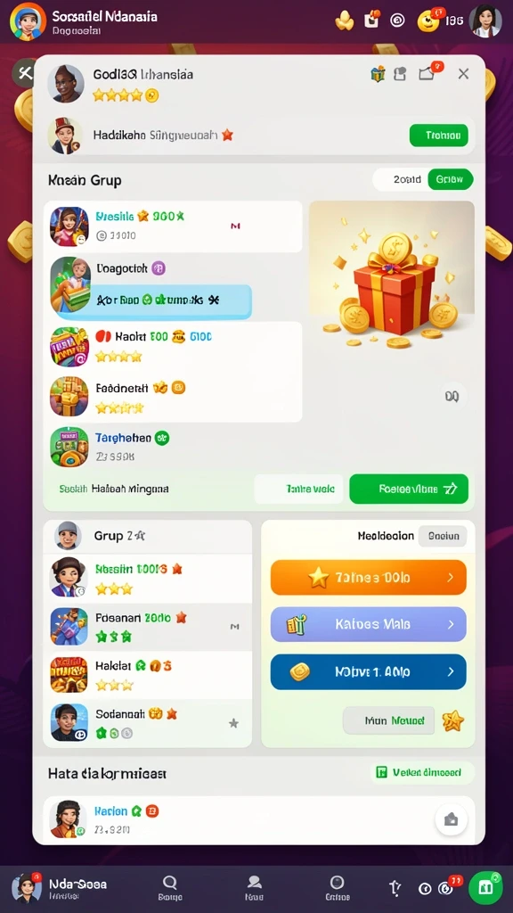 6rt - Interaksi sosial yang menarik dengan karakter lain.