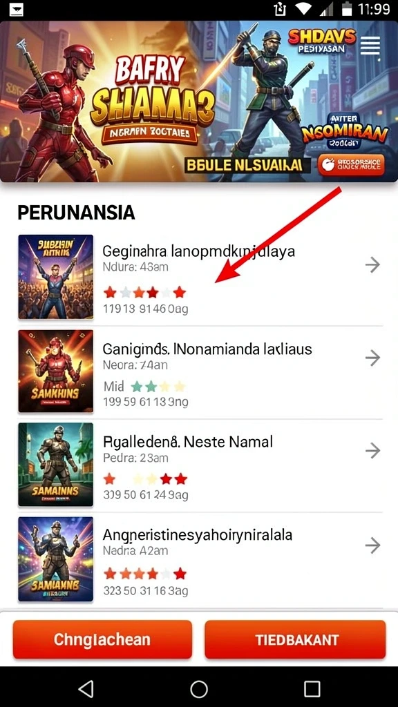 hugo77 - Screen capture dari mode permainan penuh tantangan.