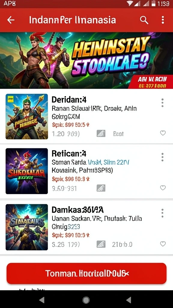 jktgame - Tampilan menu utama JKTGAME yang user-friendly.
