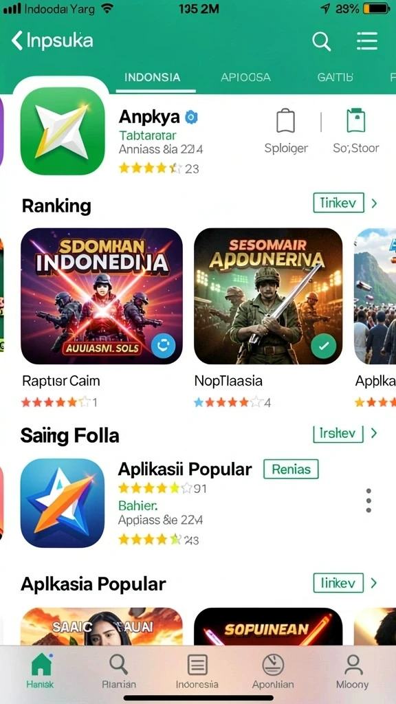 qqstar - Tampilan antarmuka utama QQSTAR yang menarik.